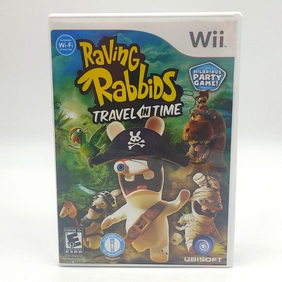 Raving Rabbids Travel In Time for Nintendo Wii with Instruction Manual &… - Picture 1 of 4